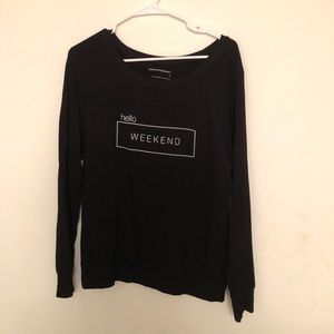 Good Hyouman Stretch Fleece Graphic Knit Top